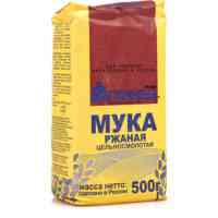 Мука Гарнец Ржаная цельносмолотая 500гр.