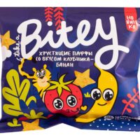 Bite мультизлаковые фигурки Паффы со вкусом Клубника-Банан 20 гр