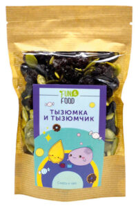 Тызюмка и Тызюмчик Десертная смесь к чаю (изюм теневой сушки и очищенные тык.семечки)200гр.