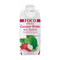 Кокосовая вода с личи FOCO Tetra Pak 330мл.
