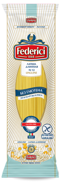 Federici Лапша длинная без глютена 250гр.