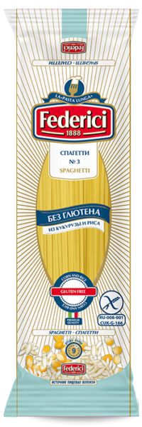 Federici Спагетти без глютена 250гр.
