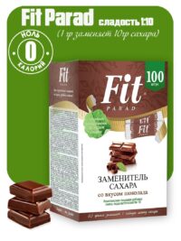Комплексная пищевая добавка: Смесь подсластителей "ФитПарад №19" со вкусом шоколада (100шт/стик) 50г