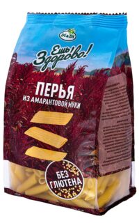 Макаронные изделия "Ешь ЗдорОво" из амарантовой муки, не содержащие глютена Перья 250г