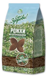 Макароны "Ешь ЗдорОво" из гречневой муки с добавлением амарантовой Рожки 250гр