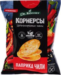 Чипсы цельнозер. кукуруз-рисов. "С паприкой и чили " 50гр.