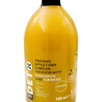 DETO ANDREA MILANO Уксус яблочный с корицей и куркумой Organic нефильтрованный Италия 500мл.