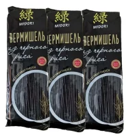 Midori Вермишель из чёрного риса 250 гр.