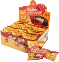 FIT KIT Protein TWISTED cake 70гр Вишня-миндаль-банан
