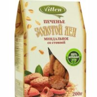 Vitlen Золотой Лён Печенье миндальное на мальтите и стевии 200гр.
