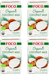 Кокосовое молоко FOCO ORGANIC Tetra Pak 250мл.