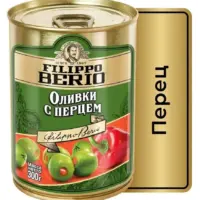 Filippo Berio оливки с перцем, 300гр