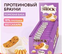 FitnesShock Protein Power brownie Ромовая баба 50гр