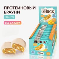 FitnessShock Protein brownie Манго 50гр