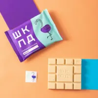 ШКЛД белый со стружкой кокоса и миндалём 65 гр.