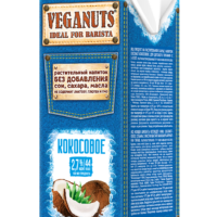VEGANUTS-moloko КОКОСОВОЕ ст/б 1 л. 2,7%