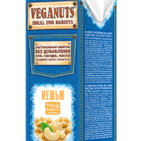 VEGANUTS-moloko КЕШЬЮ ст/б 1 л. 2,3%