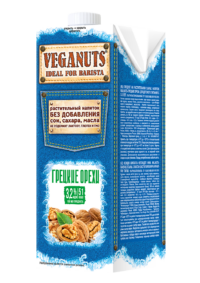 VEGANUTS-moloko ГРЕЦКИЙ ОРЕХ ст/б 1 л. 3,2%