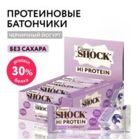 FitnesSHOCK батончик Hi protein 40гр Черничный десерт
