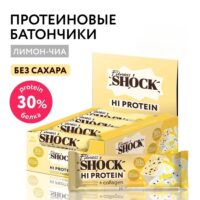 FitnesSHOCK батончик Hi protein 40гр Лимон-чиа