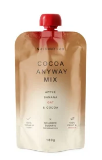 Nutrino Lab Пюре фруктовое Яблоко, банан, овсянка, какао 200гр