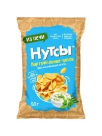 DS Чипсы картофельные НУТСЫ со вкусом Сметана и молодая зелень 50 гр.