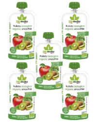 BIOITALIA Смузи из яблока, киви и шпината 120 гр.