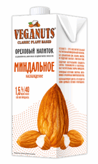 VEGANUTS-moloko МИНДАЛЬНОЕ ТВА 1 л.*1,5%