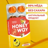 Твёрдый мёд Леденцы Медовый лимон 18 гр.