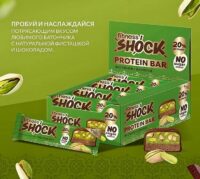 FitnesSHOCK батончик Shock 50гр Фисташка-шоколад