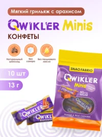 Qwikler candy 130г "Мягкий грильяж с арахисом"