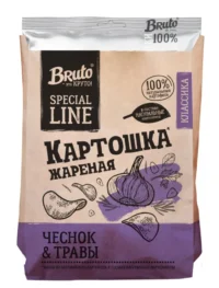 Bruto Kraft Чипсы "Чеснок и травы" 120 гр.
