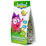 Смешарики Макарошки со шпинатом 250гр.(мука из твердой пшеницы Дурум)