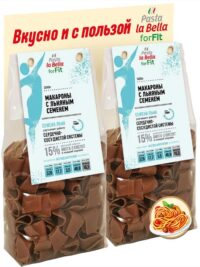 Pasta la Bella for Fit Макароны с льняными семенами 300 гр.