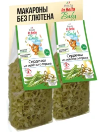 Pasta la Bella Baby Сердечки из гороха 250 гр.