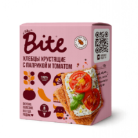 Хлебцы хрустящие BITE КУКУРУЗНО-РИСОВЫЕ С Паприкой и томатом 100гр