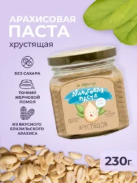 Паста Арахисовая "Хрустящая", МЕРАЛАД, 230г.